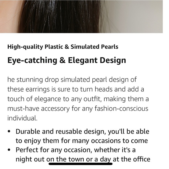 BNWT KMEOSCH 2 Pairs Plastic Bling Pig Head Earrings Studs for Sensitive Ears - Picture 5 of 5